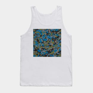 Olive Blue Digital Camouflage Tank Top